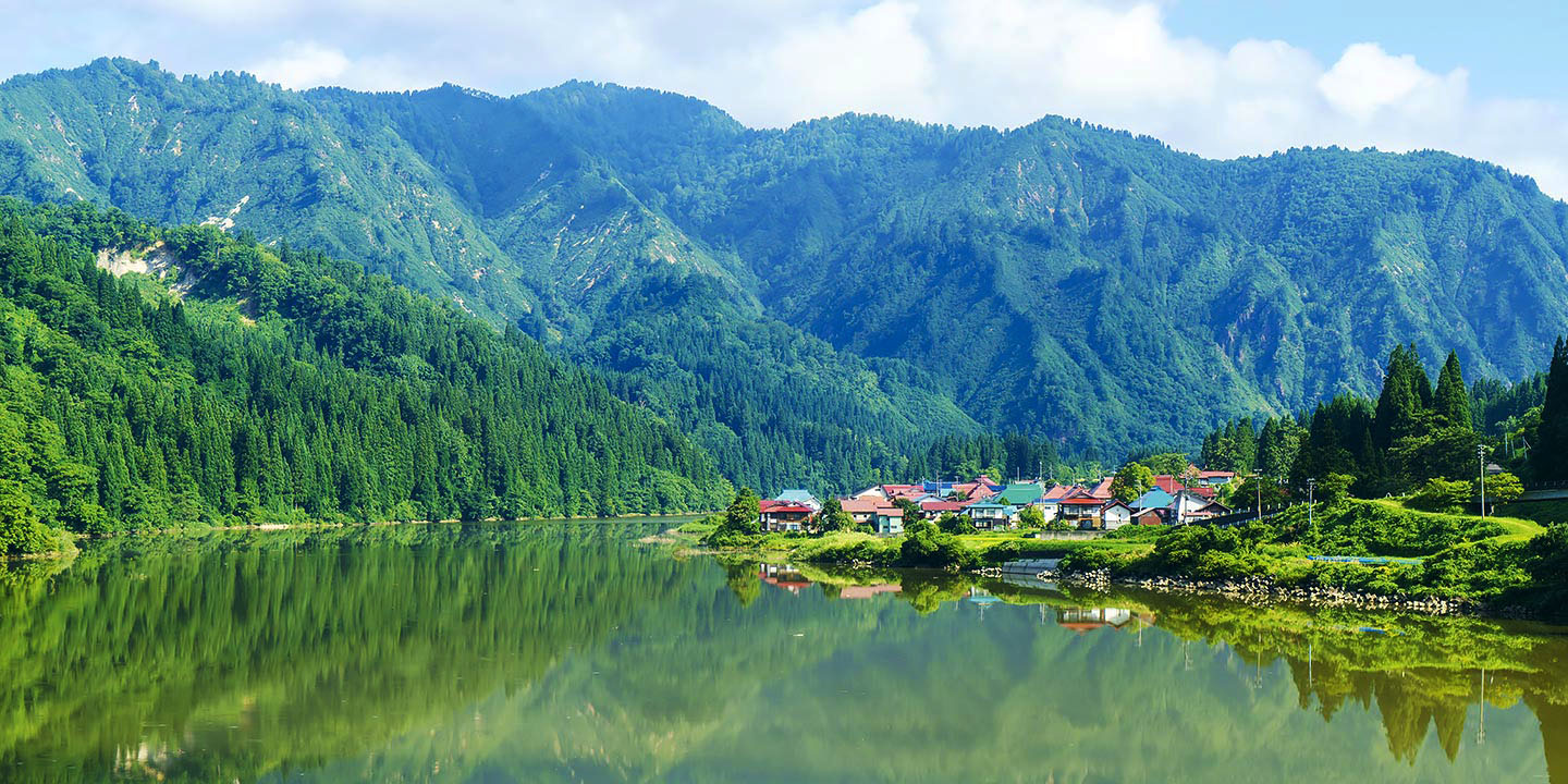 金山町全景