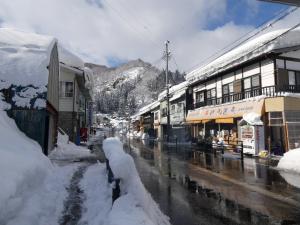 金山町の商店の写真