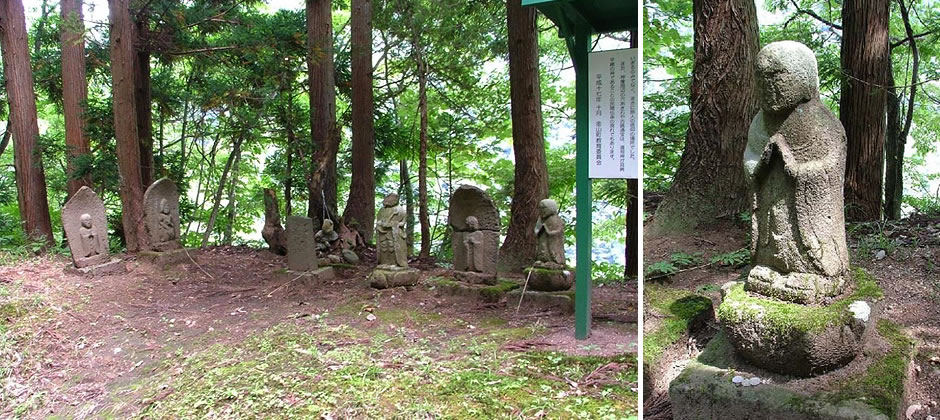 水沼の道祖神（みずぬまのどうそじん）　または　水沼僧形道祖神群（みずぬまそうぎょうどうそしんぐん）の写真
